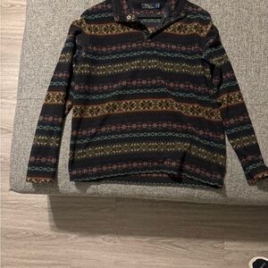 Ralph Lauren Black and Red Crewneck Sweater